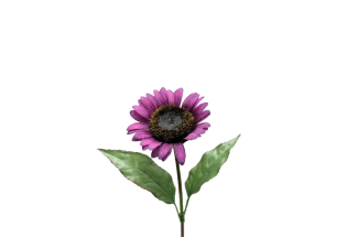 Искусственный цветок Подсолнух фиолетовый