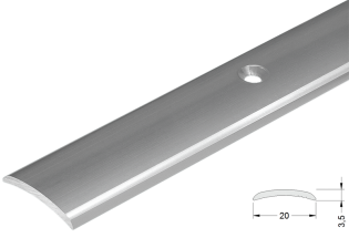 Pārejas profils alumīnija 20mm 270cm